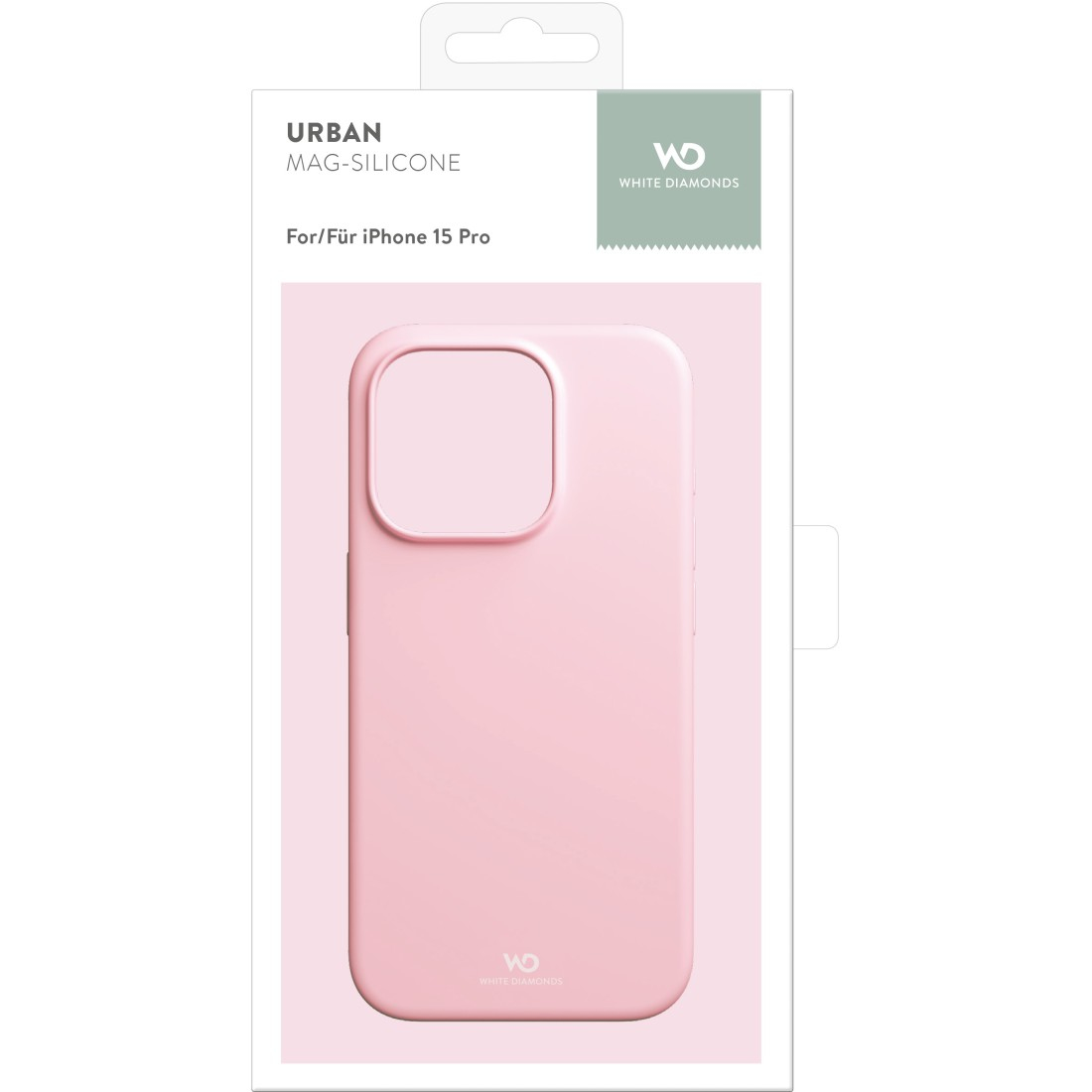 Hama Cover WD Mag Silicone Apple iPhone 15 Pro Roze