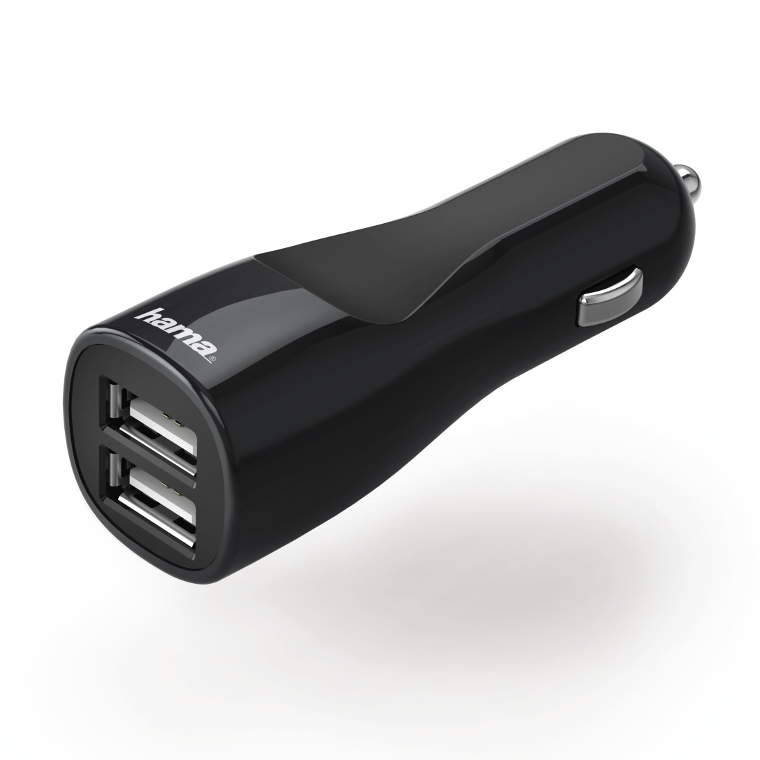 Autolader HAMA 173616 pico dual USB 3.4A autodetect zwart