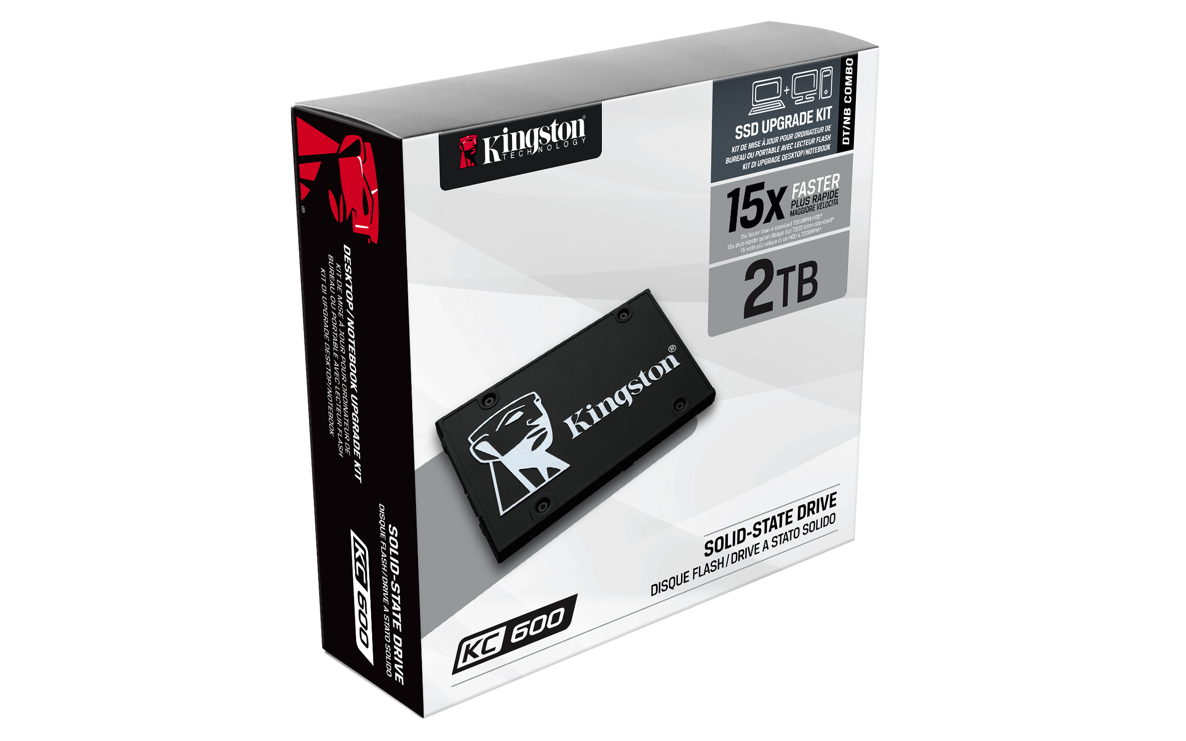 Kingston Technology SSD KC600 SATA3 2.5" de 2 048 Go