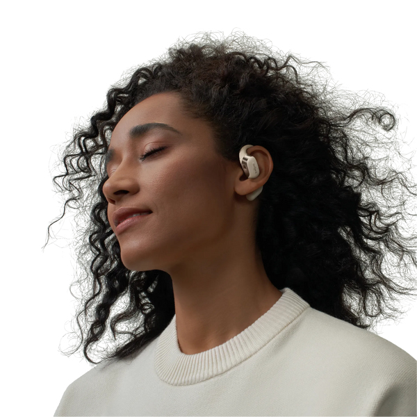 Hoofdtelefoon SHOKZ OpenFit beige