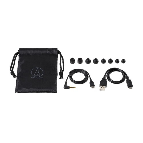 Audio-Technica ATH-ANC100BT hoofdtelefoon/headset Bedraad en draadloos In-ear Muziek Micro-USB Bluetooth Zwart