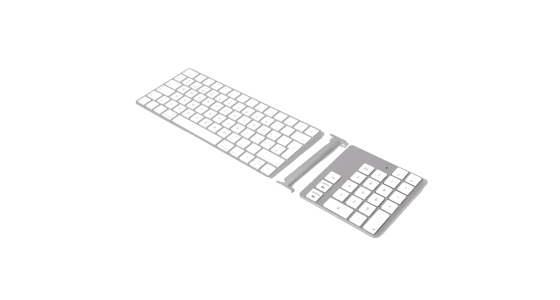 LMP 14300 numeriek toetsenbord Laptop/pc Bluetooth Wit