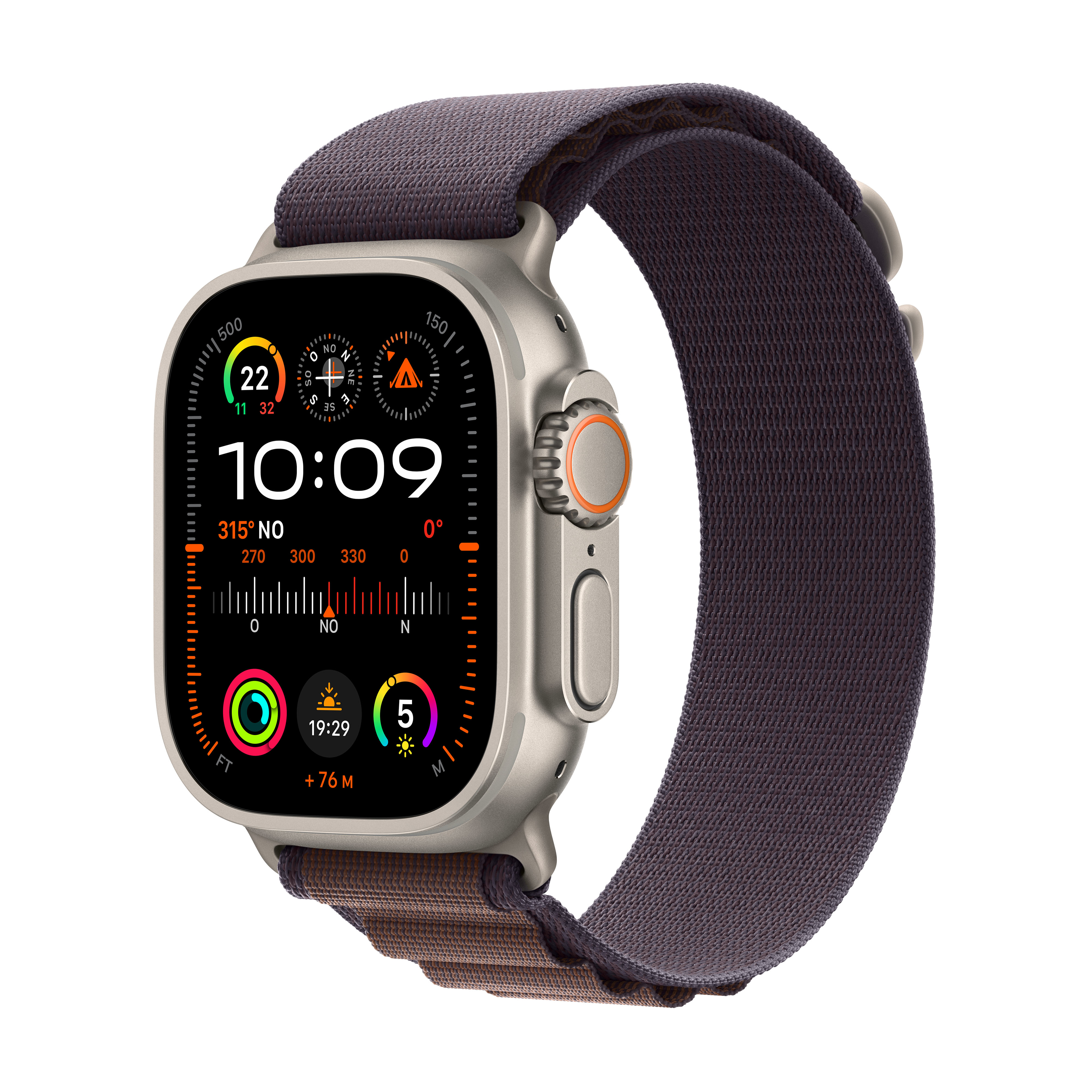 Apple Watch Ultra 2 OLED 49 mm Digitaal 410 x 502 Pixels Touchscreen 4G Titanium GPS
