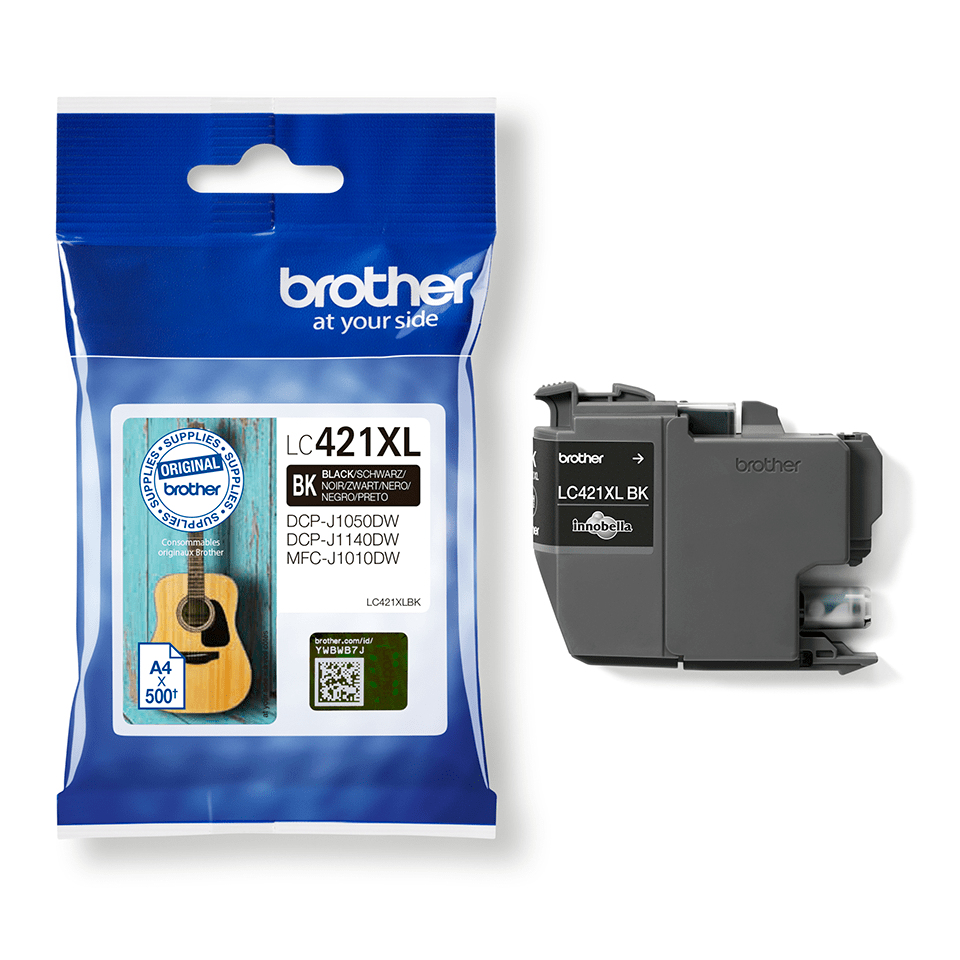 Inktpatroon BROTHER LC-421XLBK zwart