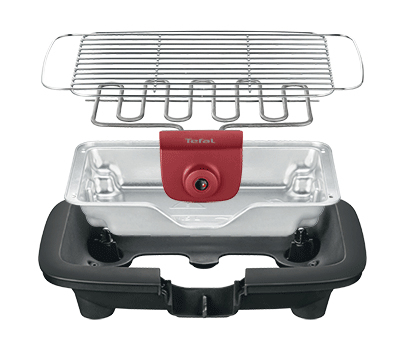 Tefal BG9038 Grill Dessus de table Electrique Noir, Rouge, Argent 2200 W