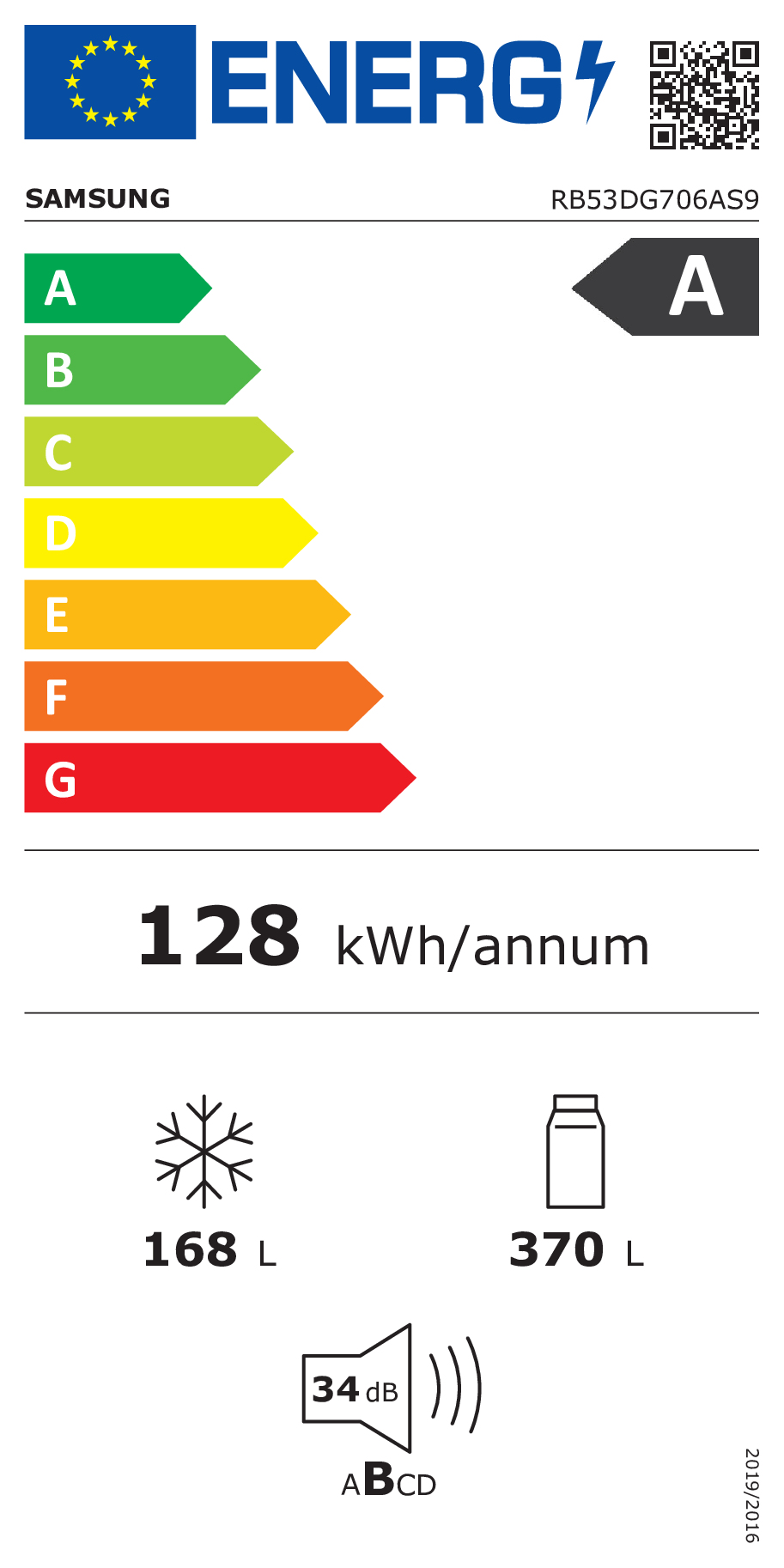 Samsung Réfrigérateur Combiné RB53DG706AS9EF