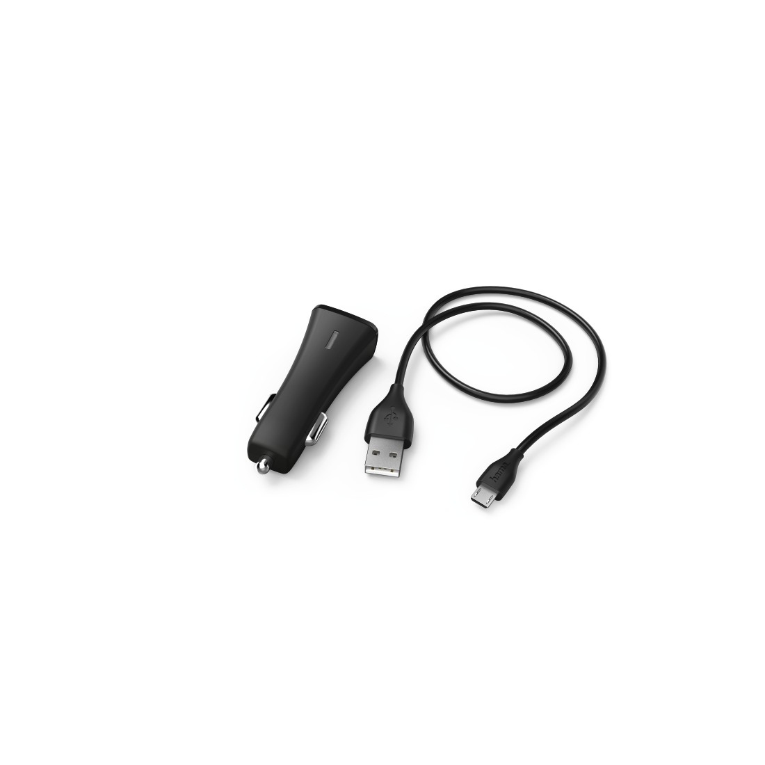 Autolader HAMA 173607 set picco micro USB Qualcomm 2.0 zwart