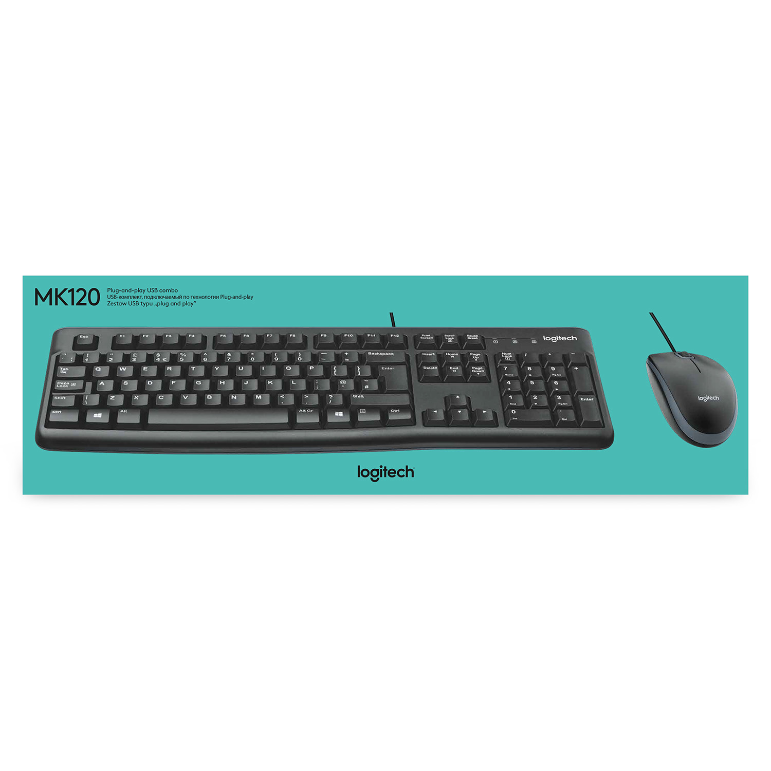 Logitech MK120 Desktop Wireless Keyboard + Muis