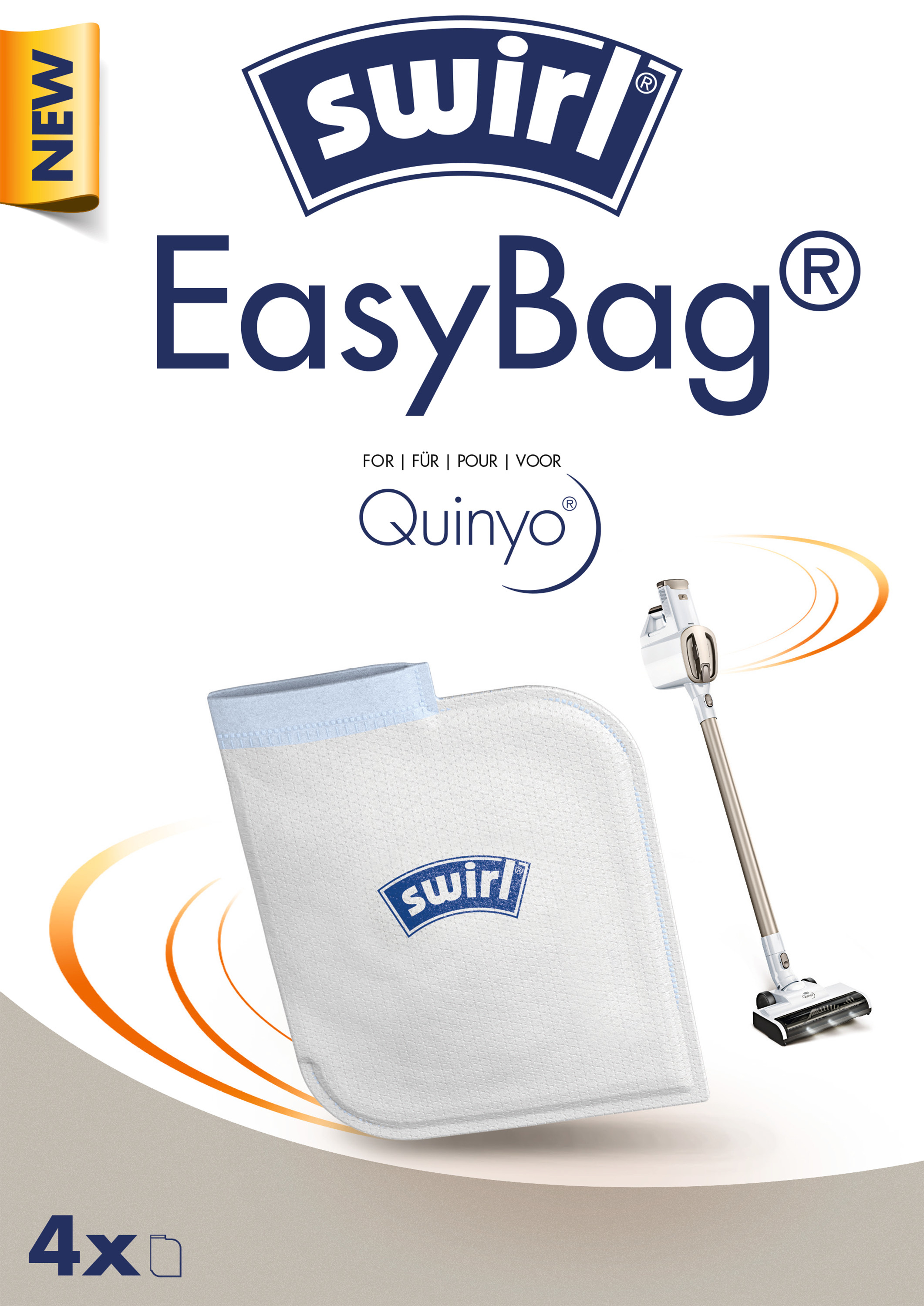 Stofzak SWIRL MWEASYBAG Quinyo Easybag 4st.
