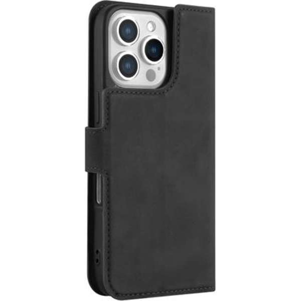 JustinCase Premium Wallet Case Apple iPhone 16 Pro Max zwart