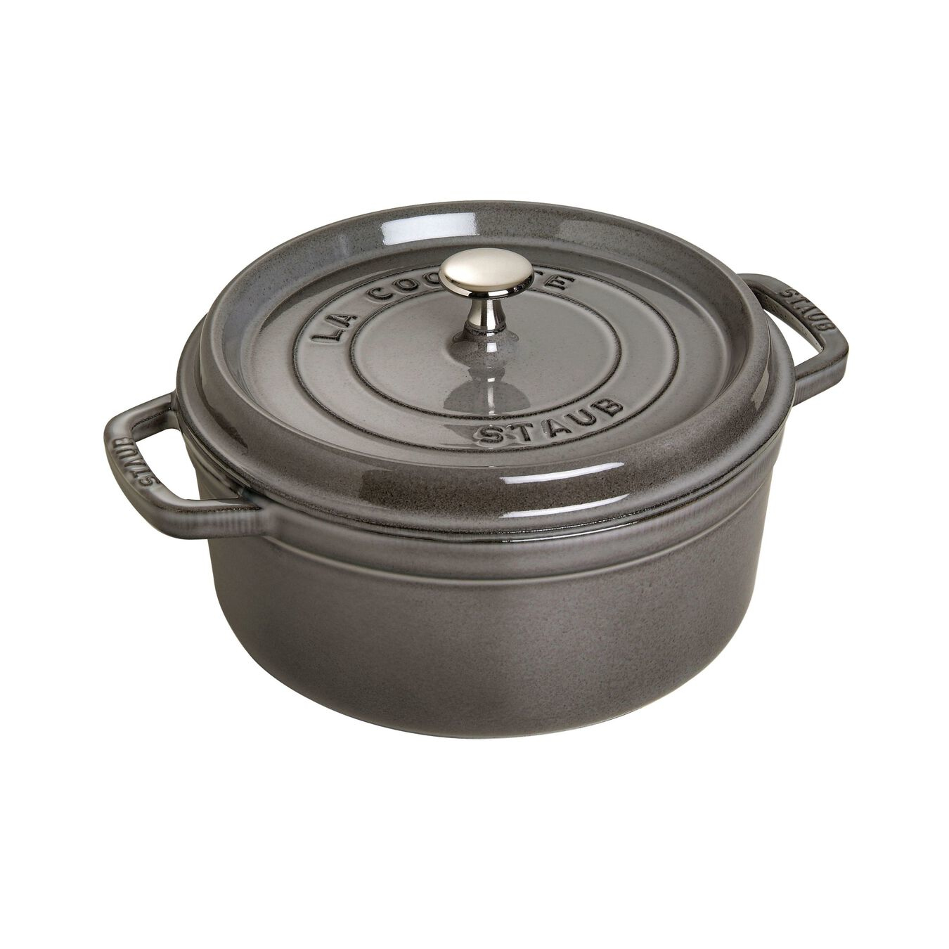 Ronde Cocotte STAUB 1102618 Grafietgrijs 26cm