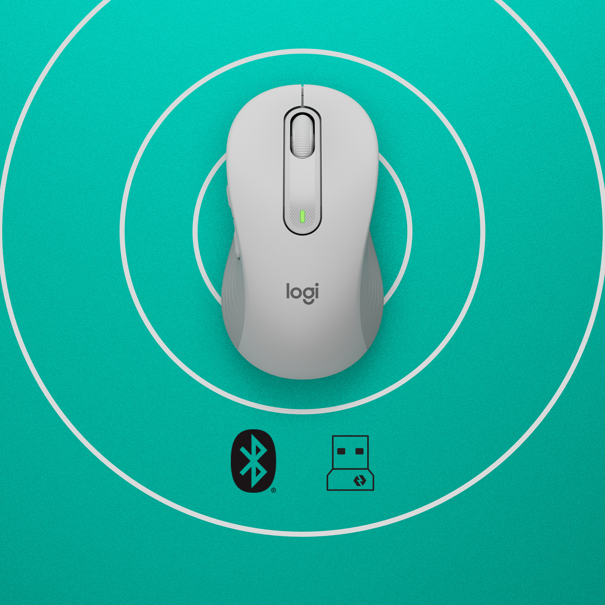 Logitech m650 signature mouse white