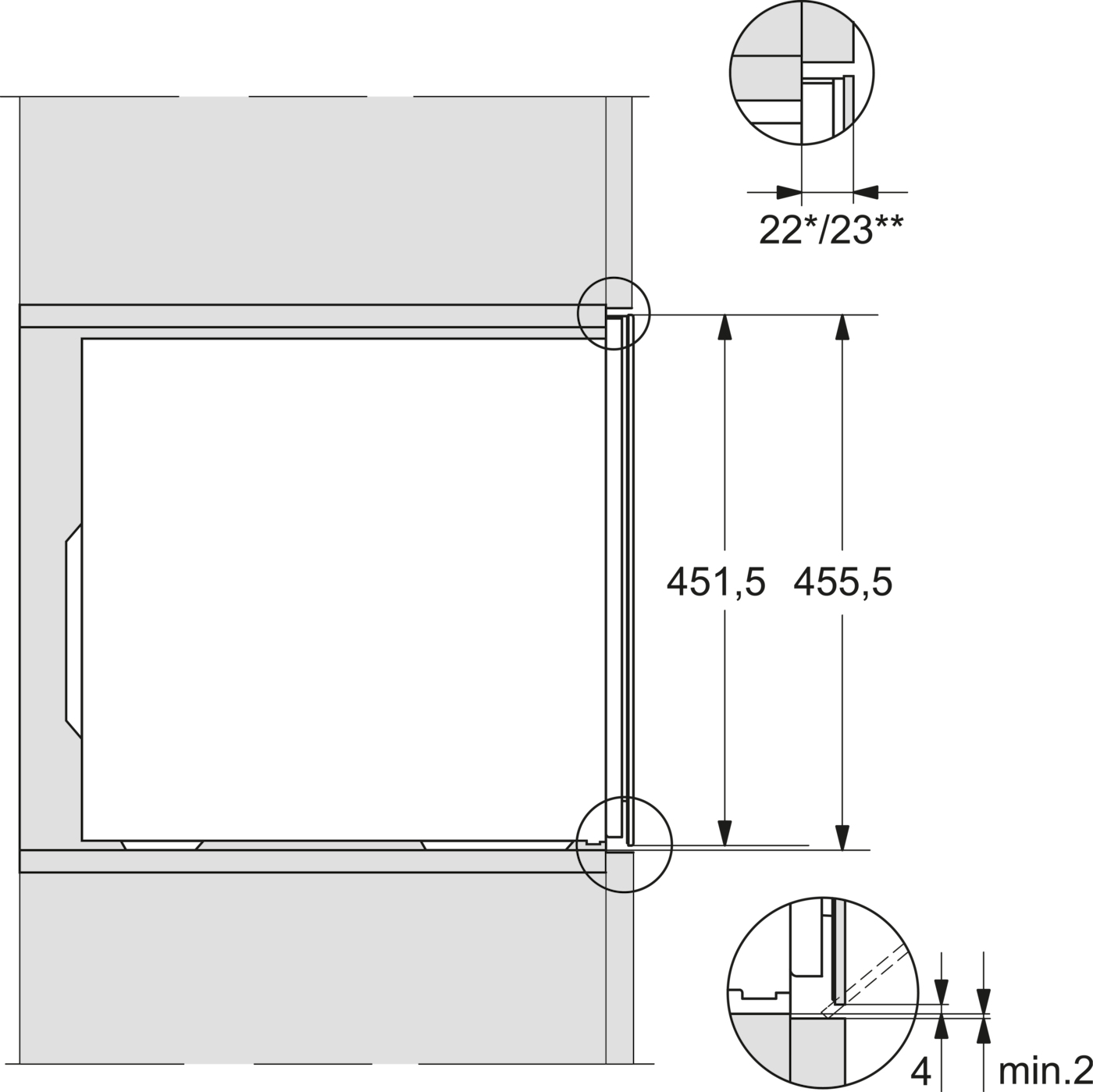 Miele 11186570 refroidisseur à vin Intégré Graphite, Gris 18 bouteille(s)