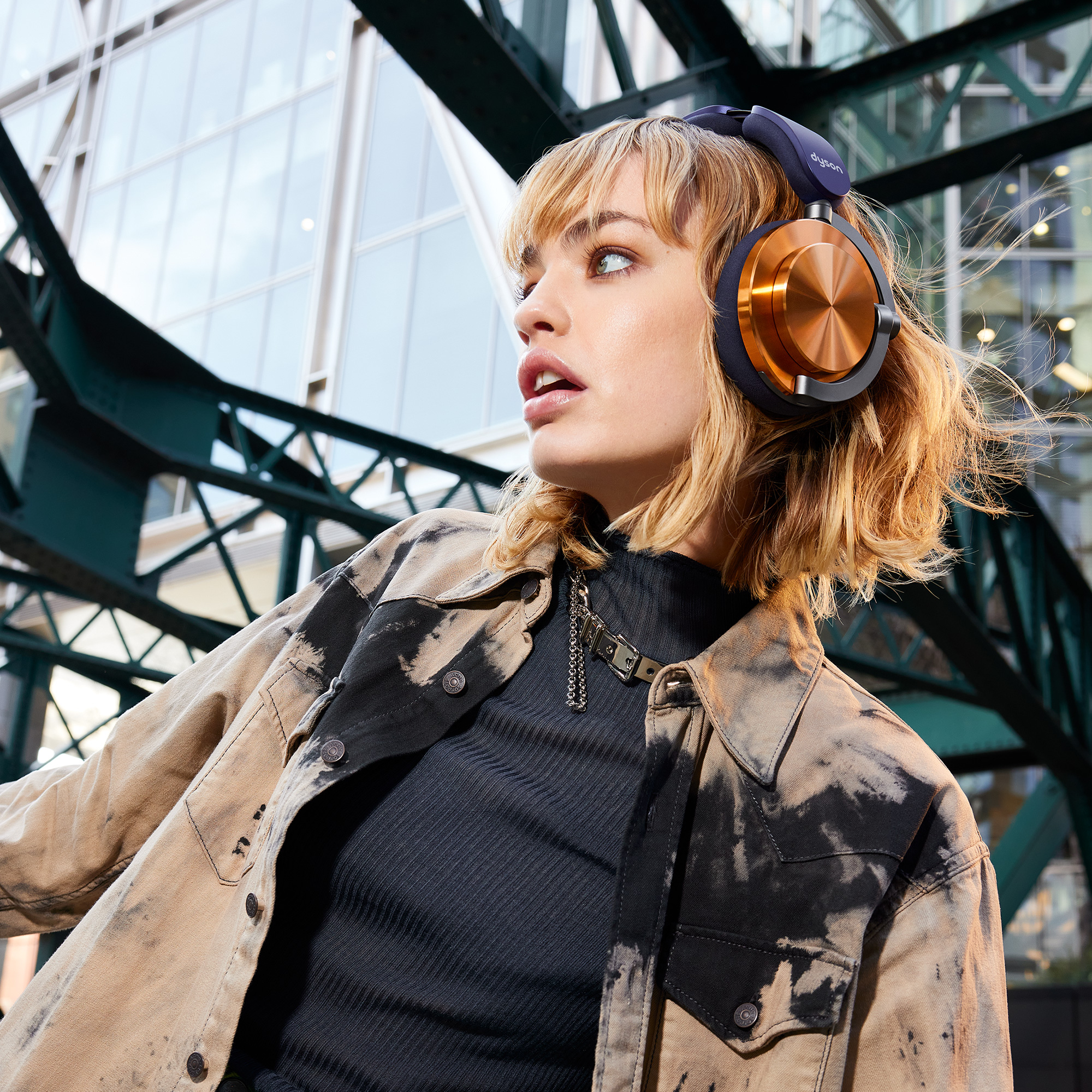 Dyson OnTrac Headset Draadloos Hoofdband Oproepen/muziek USB Type-C Bluetooth Koper