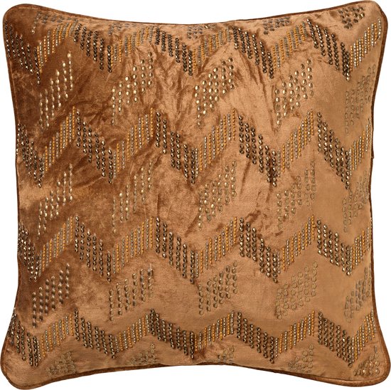Sierkussen Hoii LUCIE Tobacco Brown 45x45cm