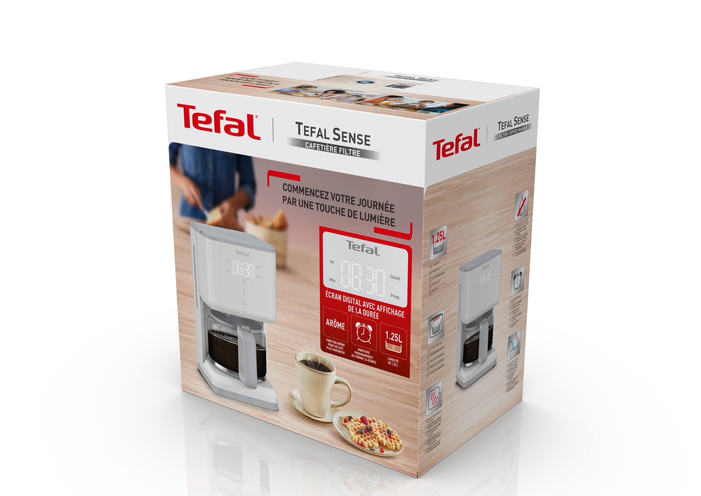 Koffiezet TEFAL CM693110 Smart & White Sense