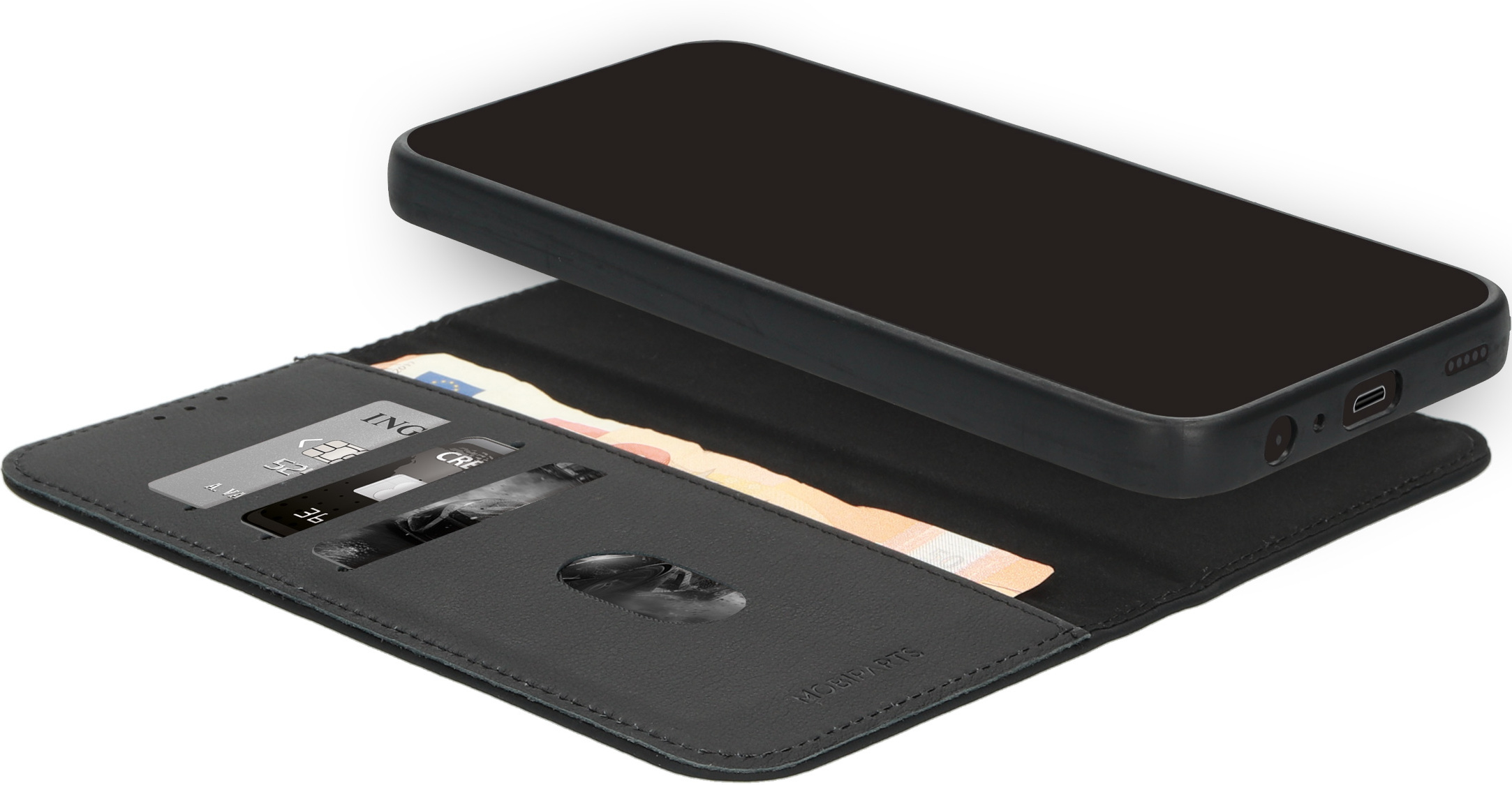 Mobiparts Leather 2 in1 Wallet Case Samsung Galaxy A15 Black