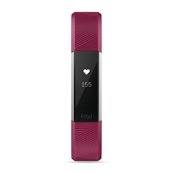 Fitbit Alta HR OLED Polsband activiteitentracker Fuchsia, Roestvrijstaal