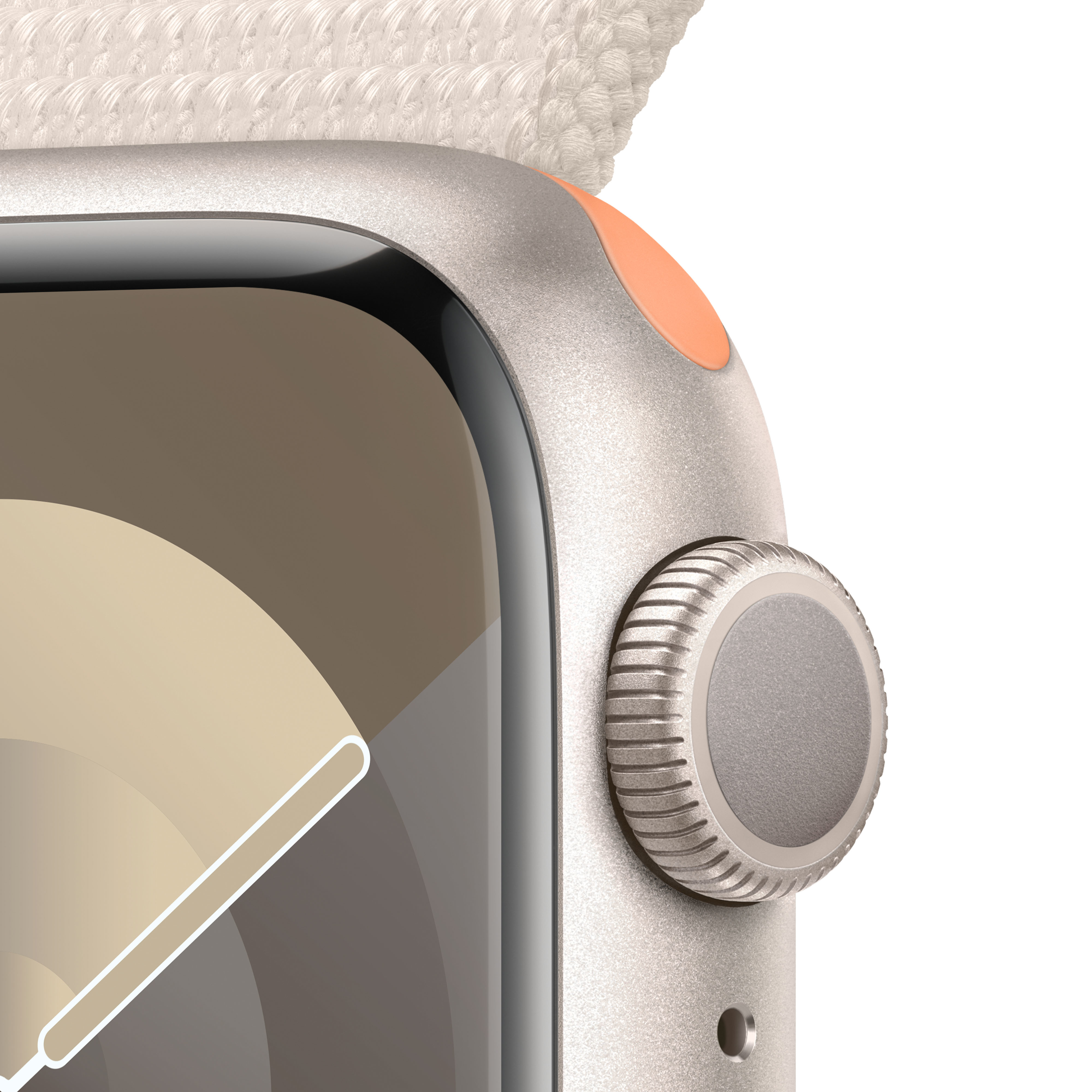 Apple Watch Series 9 41 mm Numérique 352 x 430 pixels Écran tactile Beige Wifi GPS (satellite)