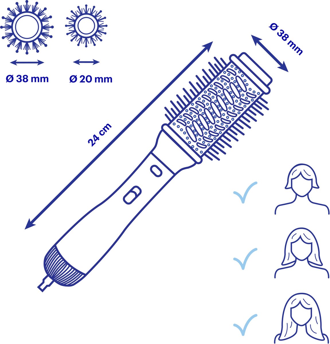 Blaasborstel BABYLISS AS82E