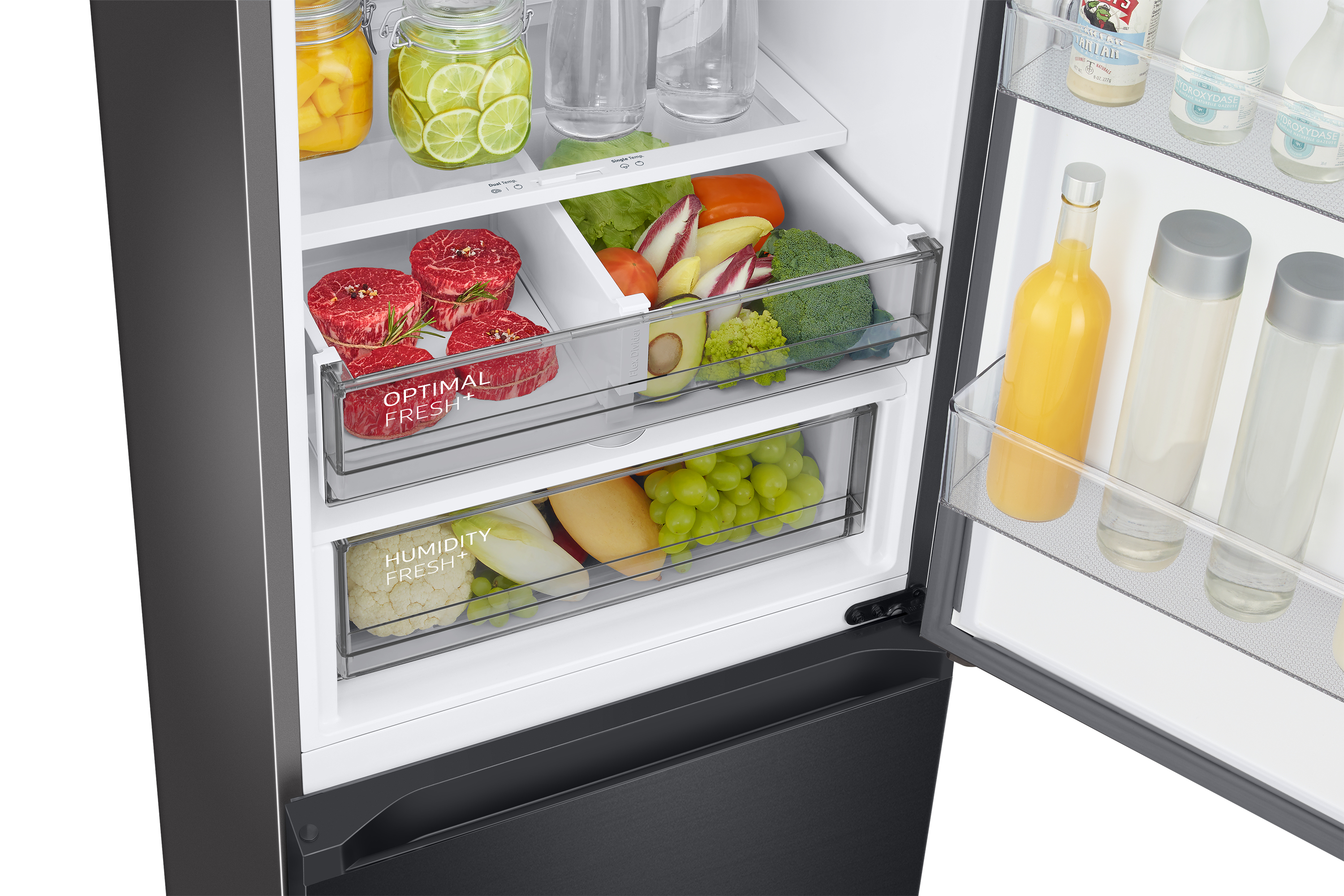 Koelkast Combi SAMSUNG RB38C7B6AB1/EF / 273+114L / A / 203cm / zwart