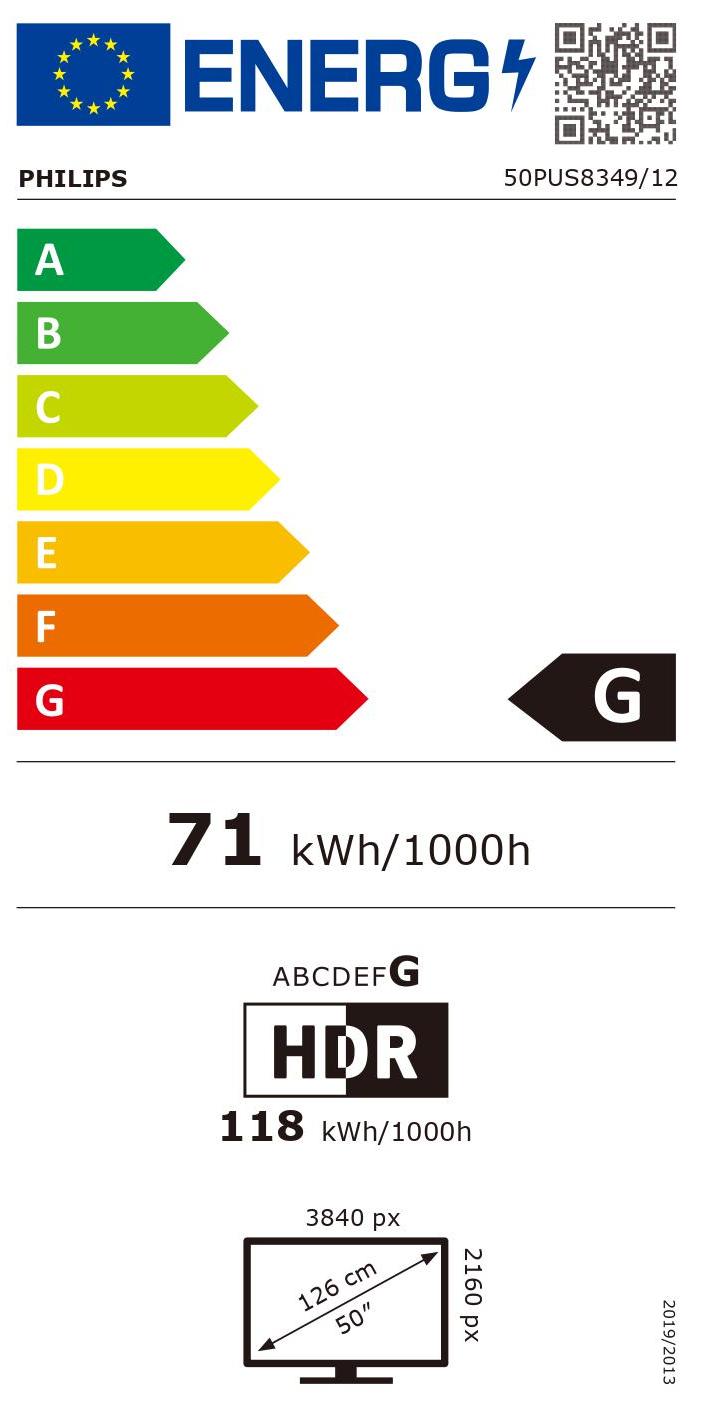 LED TV UHD PHILIPS 50PUS8349/12 Ambilight