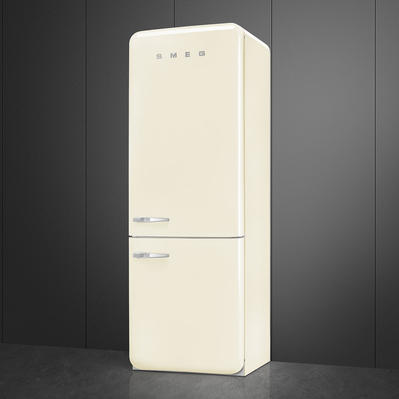 Koelkast Combi SMEG FAB38RCR5 / E / 205x70cm / Crème