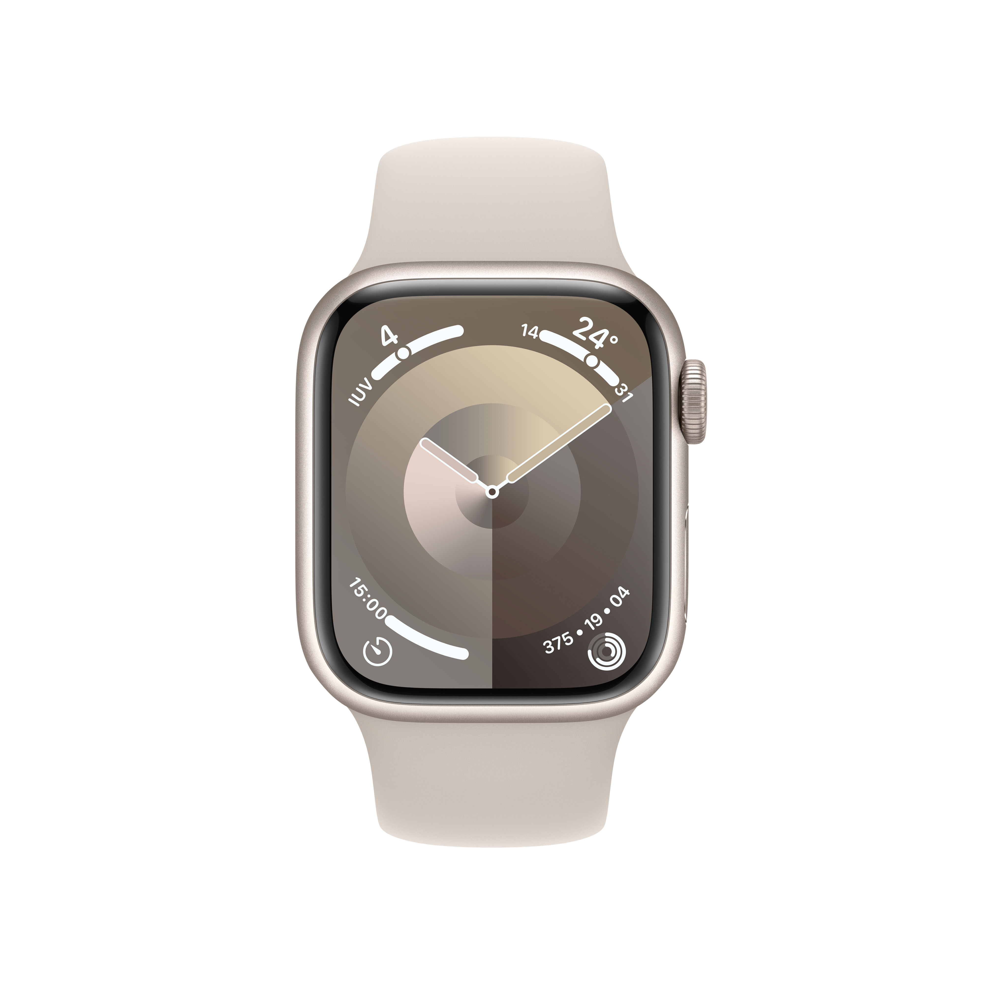 Apple Watch Series 9 41 mm Numérique 352 x 430 pixels Écran tactile Beige Wifi GPS (satellite)
