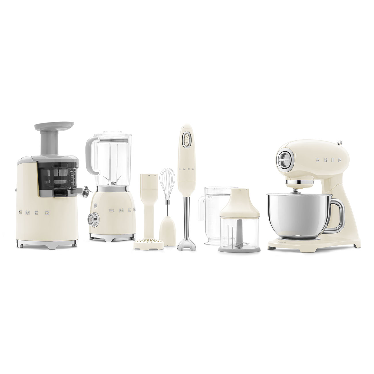 Smeg SJF01CREU citruspers/sapmaker Slowjuicer 150 W Crème
