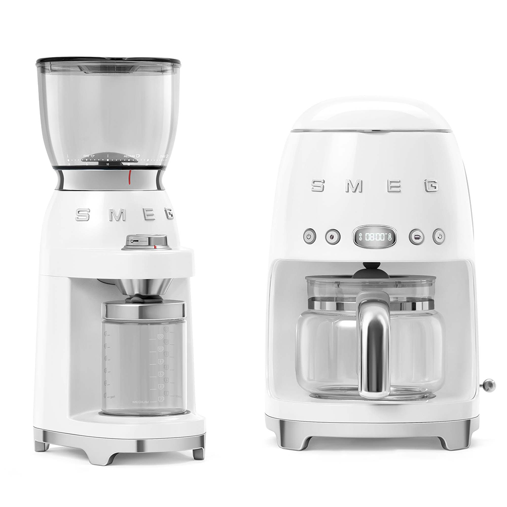 Koffiemolen SMEG CGF01WHEU Wit
