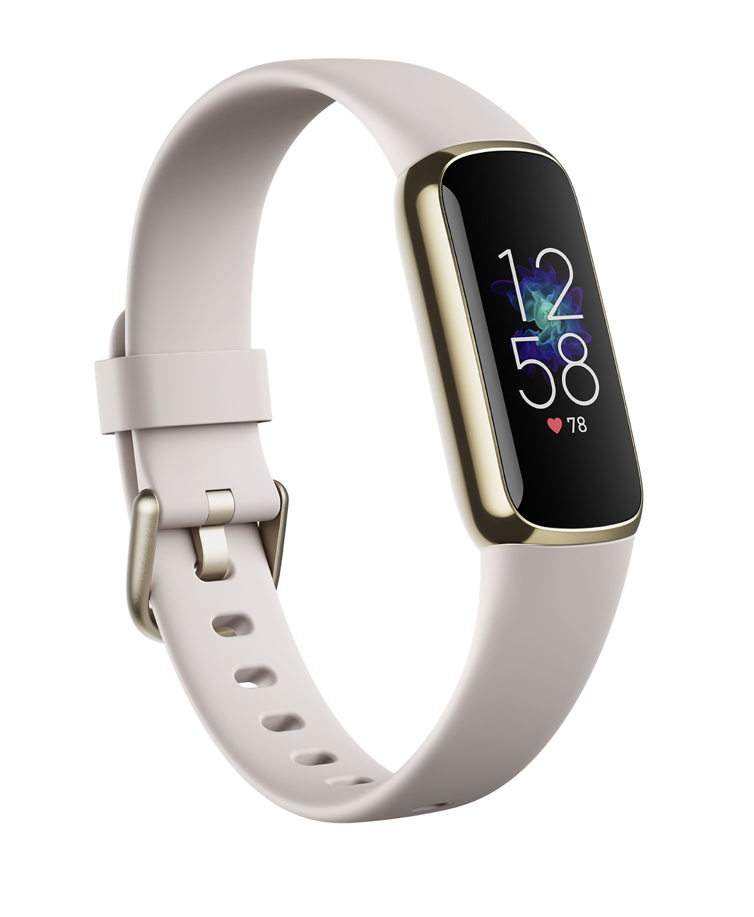 Fitbit Luxe AMOLED Polsband activiteitentracker Goud, Wit