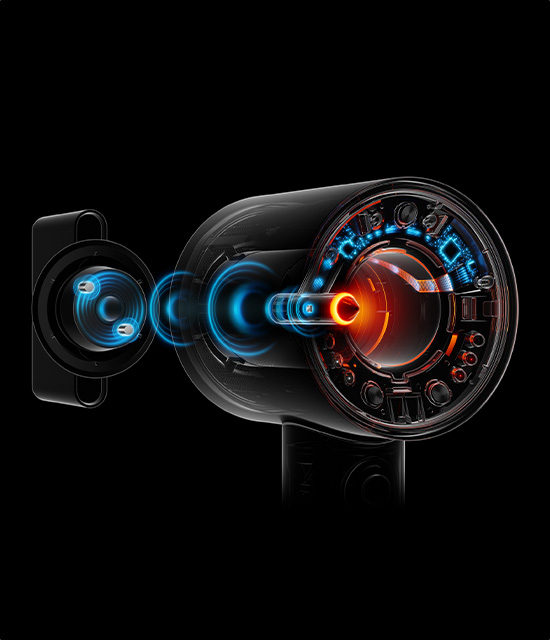 Haardroger DYSON 515276-01 HD07 Supersonic Nural blauw / oranje