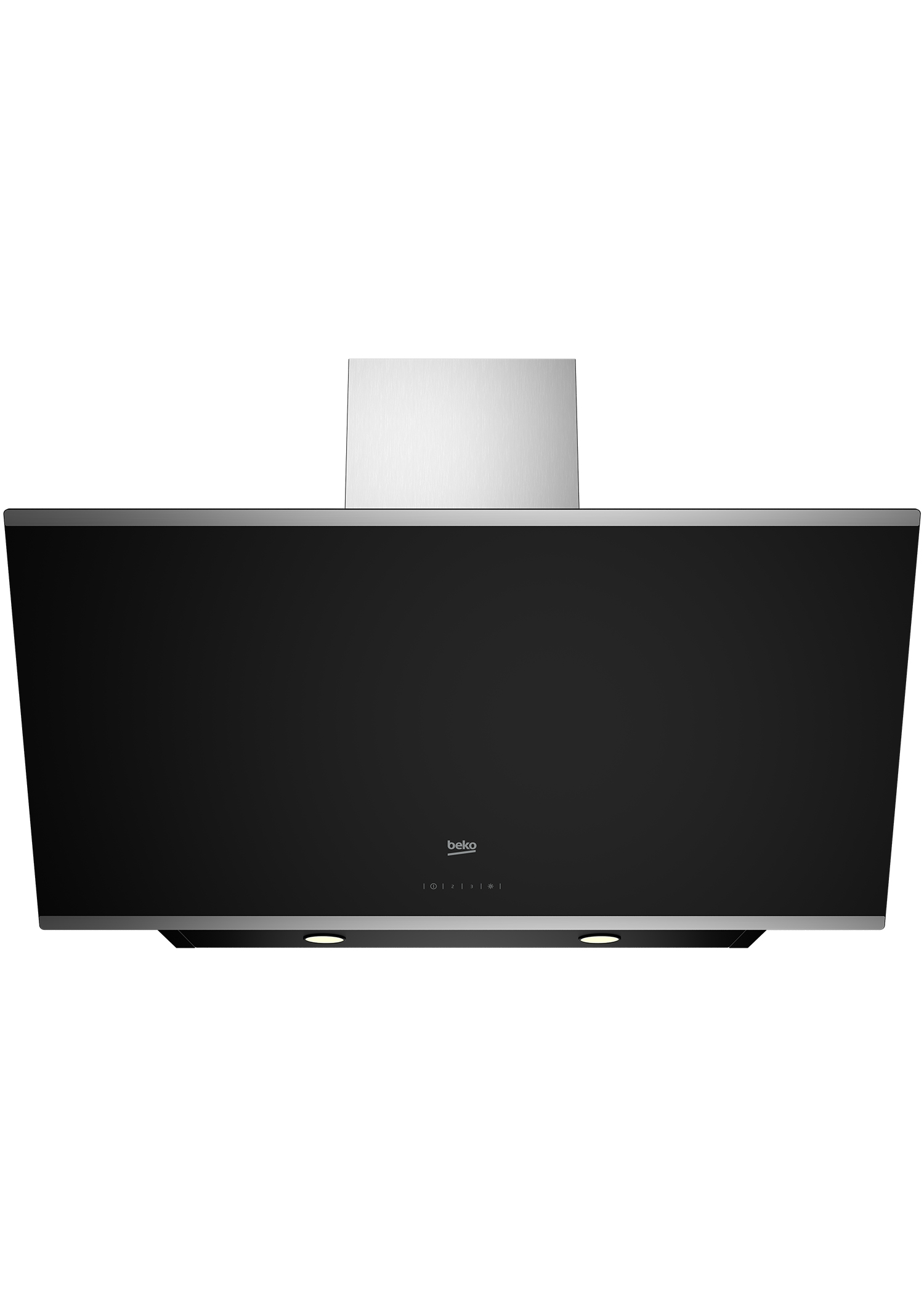 Beko HCA93640BH hotte Montée au mur Noir 632 m³/h A