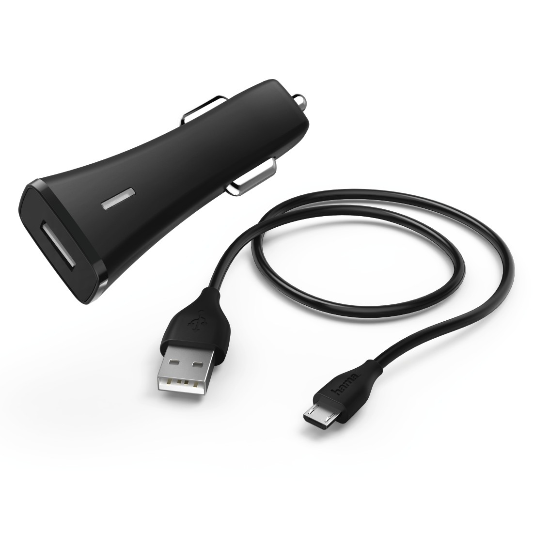 Autolader HAMA 173607 set picco micro USB Qualcomm 2.0 zwart