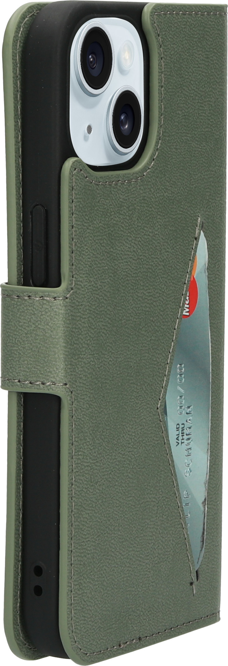Mobiparts Classic Wallet Case Apple iPhone 15 Green