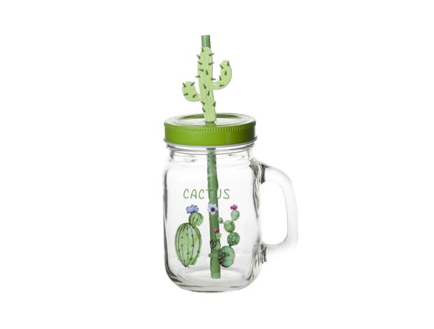 Bokaal COSY & TRENDY 8624239  CACTUS MET OOR D7XH13CM