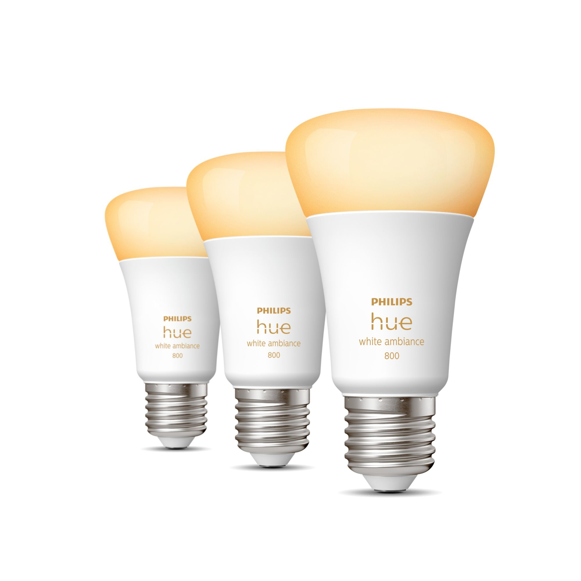 Lamp PHILIPS HUE White Ambiance E27 800L 3-Pack