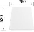 BLANCO 217611 keukensnijplank Rechthoekig Wit