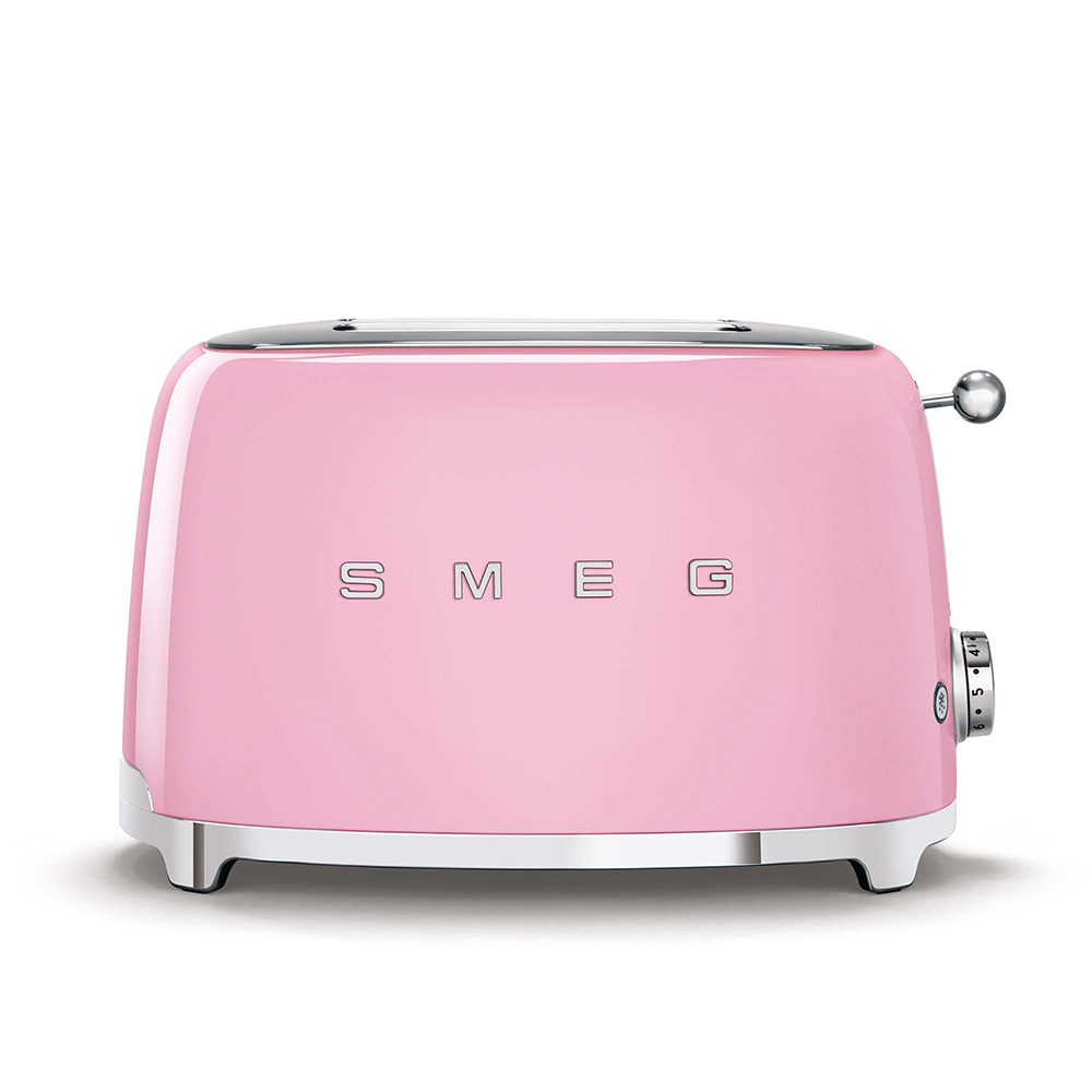 Smeg grille-pain rose TSF01PKEU