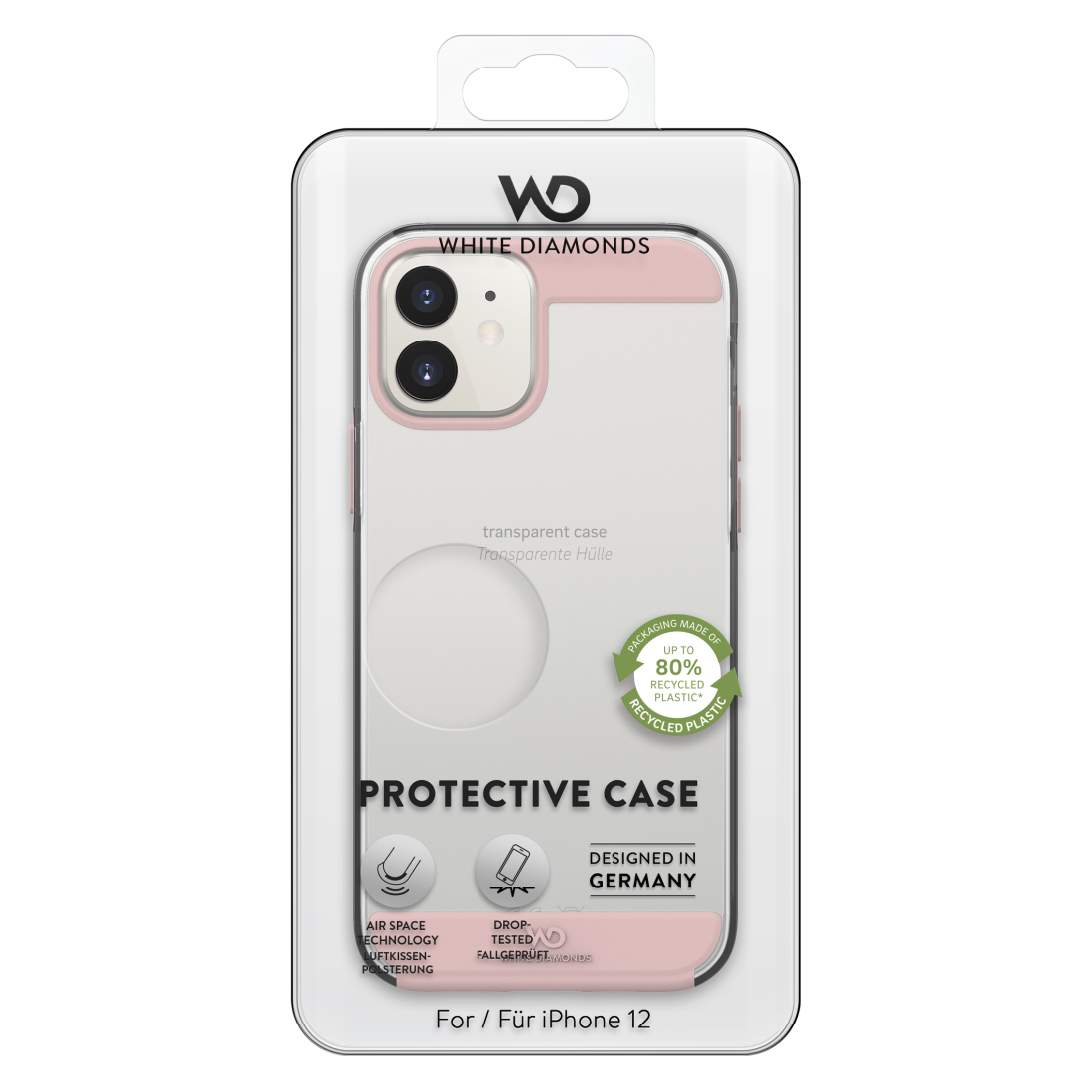 Innocence Clear Cover voor Apple iPhone 12 mini, rose gold