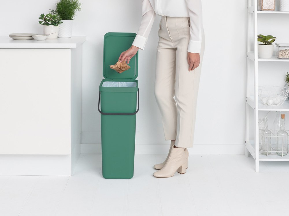 Afvalemmer BRABANTIA 251023 Sort&Go 40L Fir Green