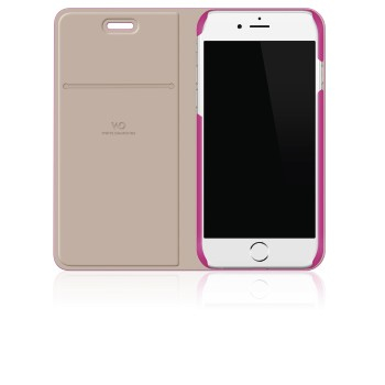 iphone tas WD 180006 Booklet Crystal iPhone 7 roze
