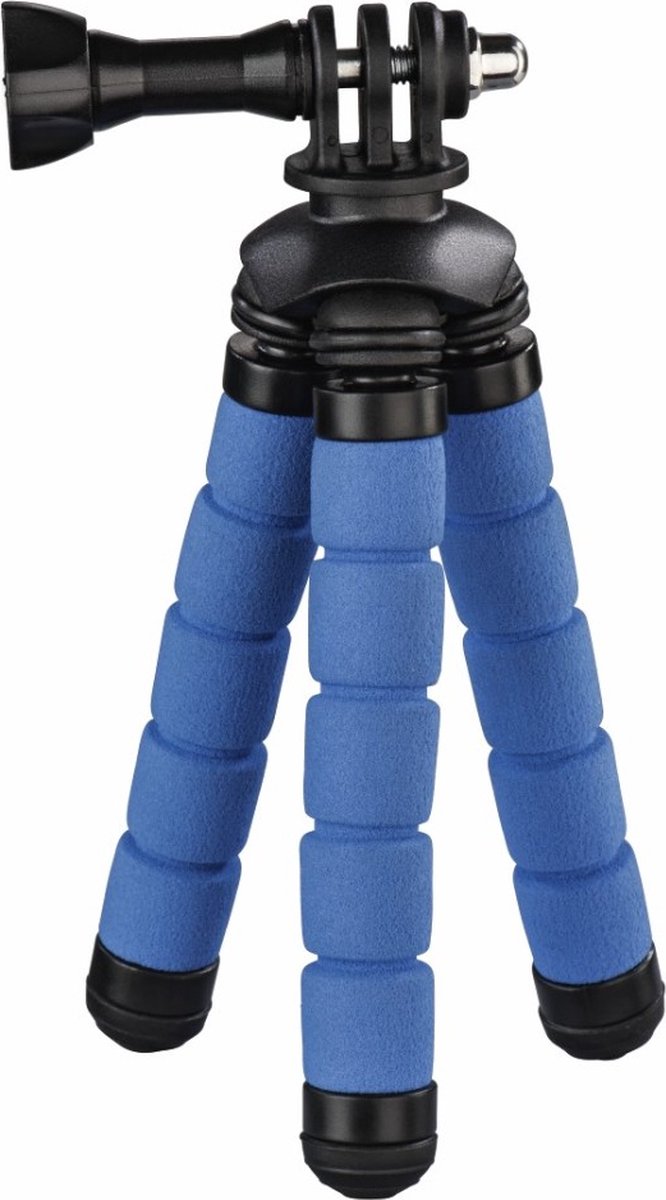 Ministatief  Flex  voor smartphone en GoPro, 14 cm, blauw