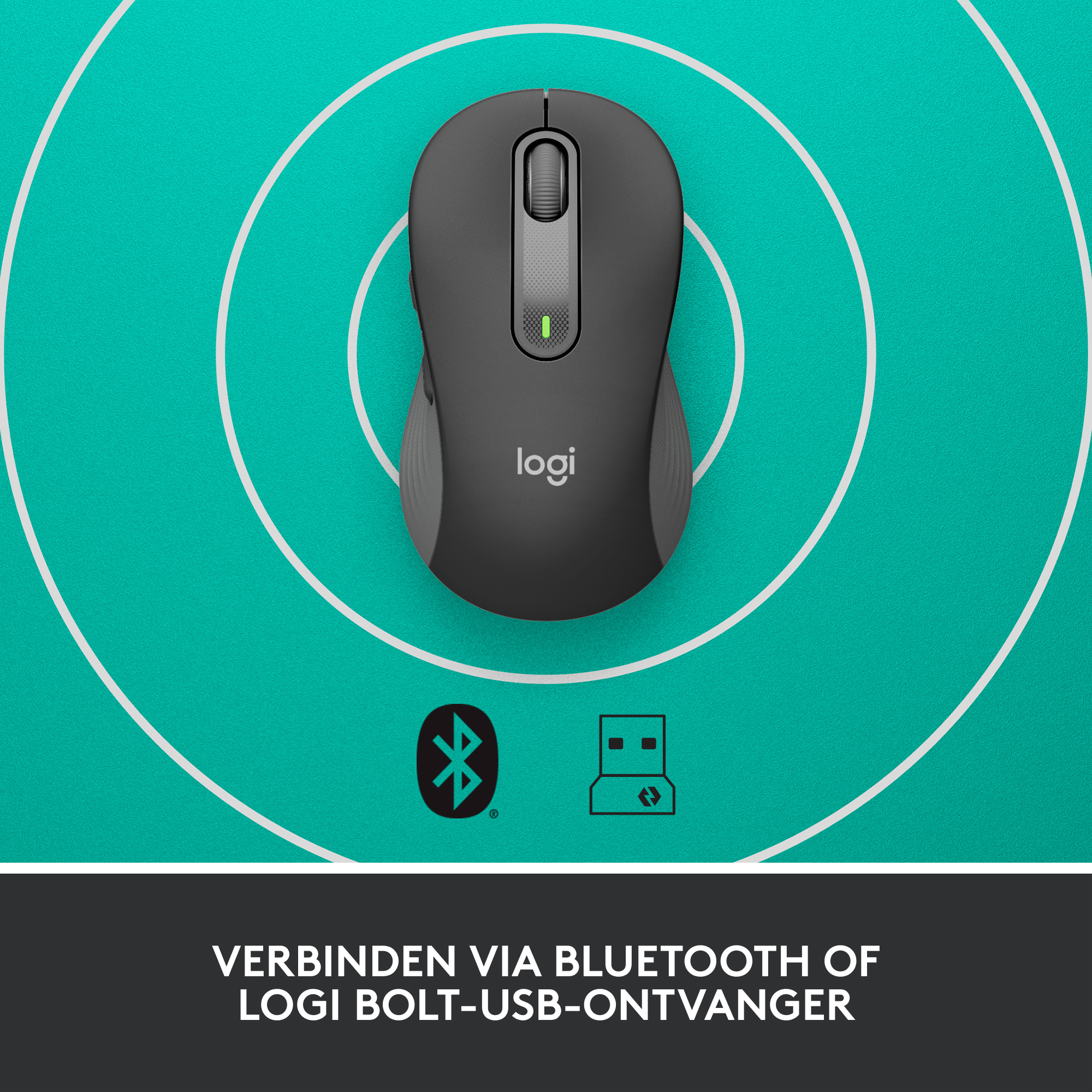 Draadloze Muis Logitech M650 LargeR Signature Graphite