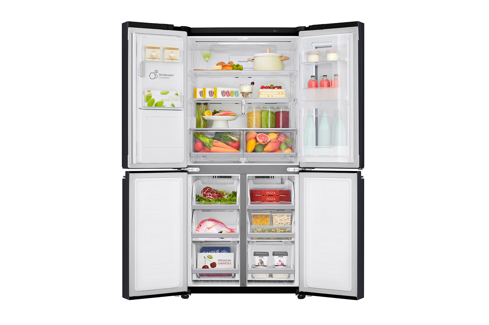 Koelkast LG GMX844MCKV / French Door / Smal model / 83cm