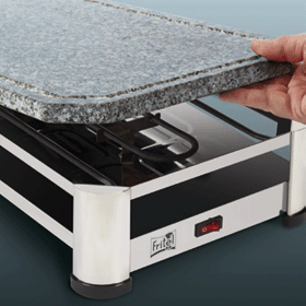 Fritel RG 2170 raclette 1500 W Zwart, Chroom, Roestvrijstaal