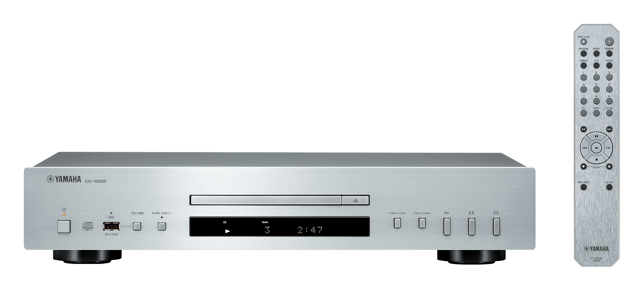 CD-speler Yamaha CD-S303 zilver
