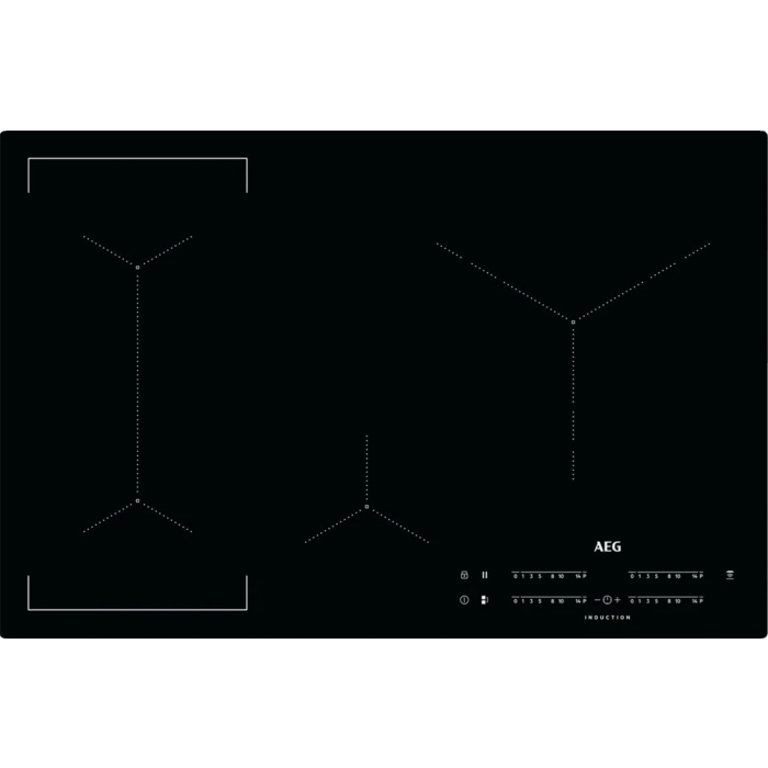 AEG IKE84445IB Noir Intégré 80 cm Plaque avec zone à induction 4 zone(s)