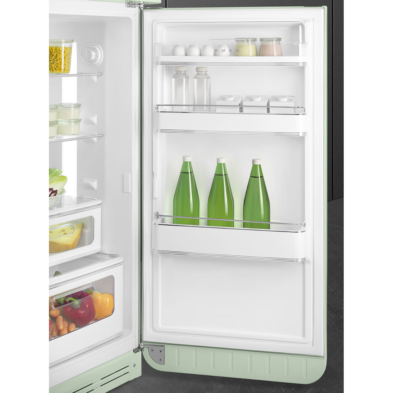 Koelkast Combi SMEG FAB30RPG5 / D / 172x60cm / Pastel Groen