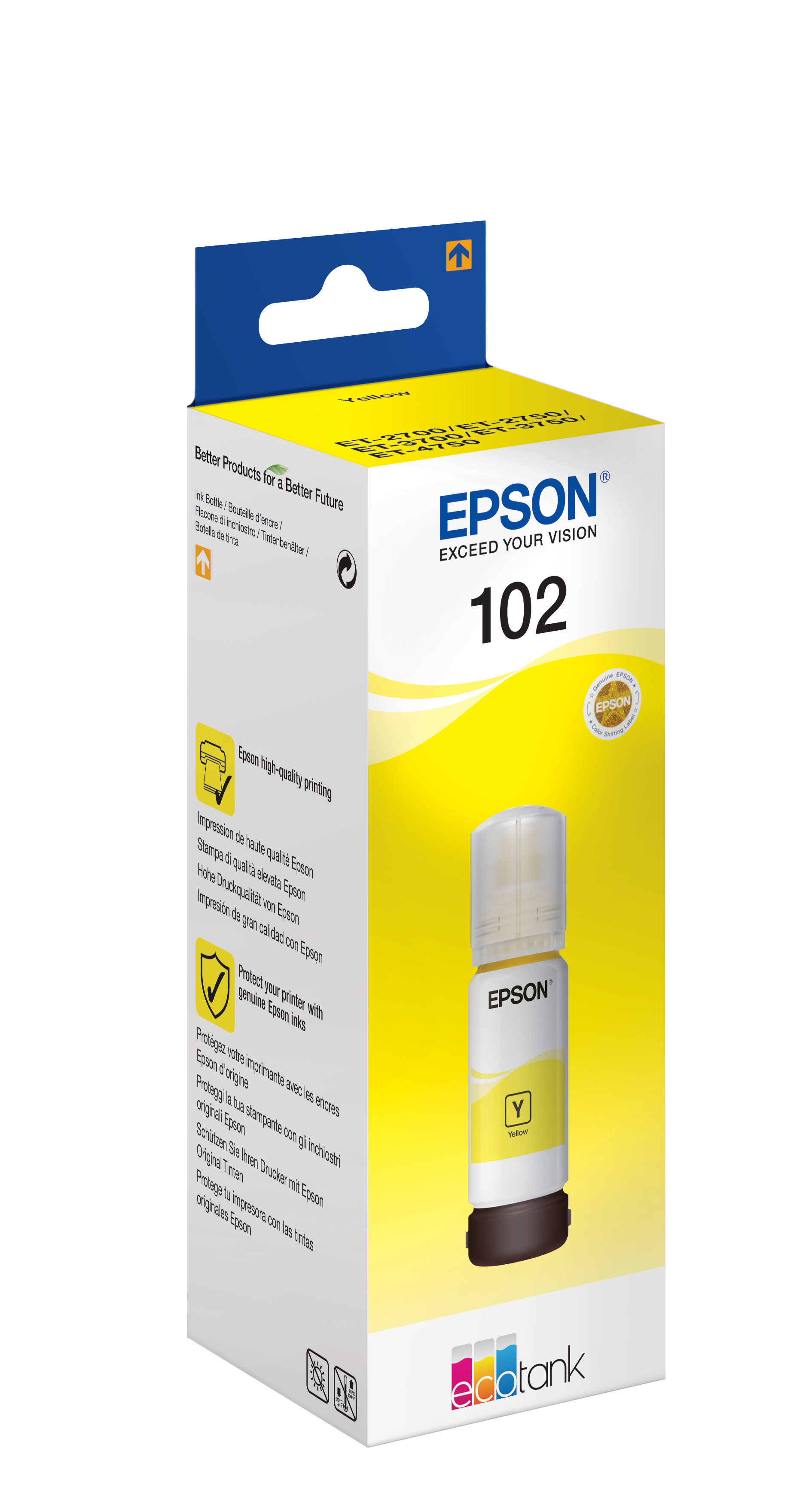 Fles EPSON C13T03R440 102 EcoTank Yellow